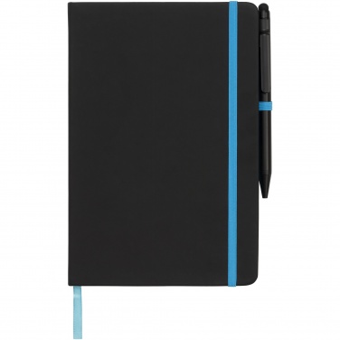 Logotrade werbemittel das Foto: Noir Edge A5 Notizbuch mit farbigem Rand