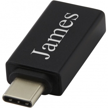 Logotrade Werbegeschenke das Foto: ADAPT USB C auf USB A 3.0 Adapter aus Aluminium