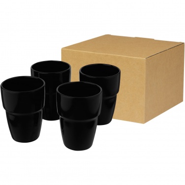 Logotrade Werbegeschenke das Foto: Staki 4-teiliges Geschenkset aus stapelbaren 280 ml Bechern