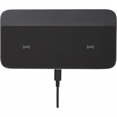 Logotrade Logogeschenke das Foto: Hybrid hochwertiges Dual-kabelloses 15W Ladepad