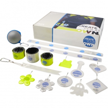 Logotrade Firmengeschenke das Foto: Musterbox mit reflektierenden Produkten