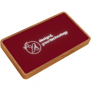 Logotrade werbemittel das Foto: SCX.design P36 5000 mAh kabellose Powerbank mit Leuchtlogo