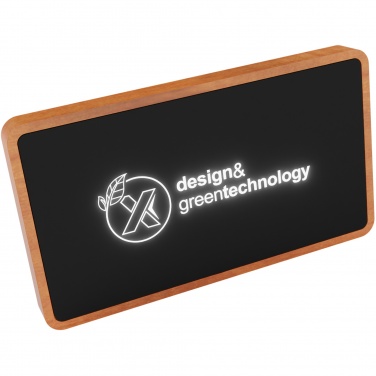 Logotrade Firmengeschenke das Foto: SCX.design P36 5000 mAh kabellose Powerbank mit Leuchtlogo