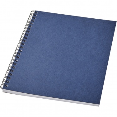 Logotrade Werbeartikel das Foto: Desk-Mate® A5 recyceltes farbiges Notizbuch mit Spiralbindung