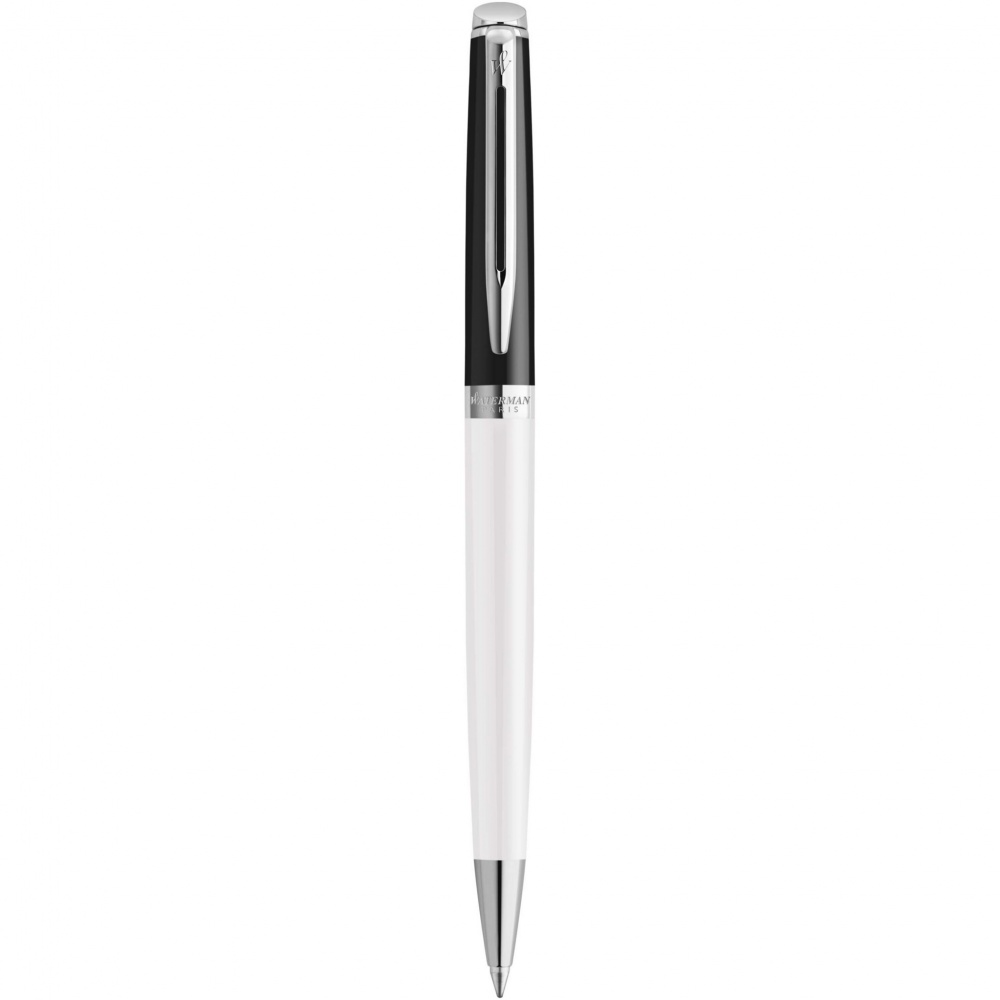 Logotrade Werbeartikel das Foto: Waterman Hemisphere Color-Block Kugelschreiber mit Palladiumbeschichtung