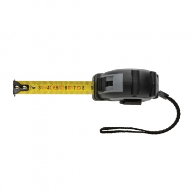 Logotrade Geschäftsgeschenke das Foto: Grip 3m/16mm Maßband aus RCS recyceltem Kunststoff