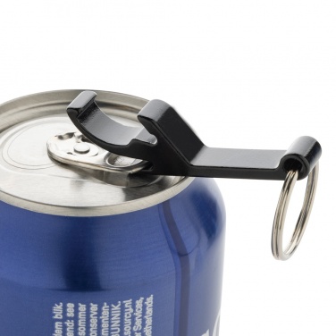 Logotrade Werbeartikel das Foto: Flaschen- und Dosenöffner aus RCS recyceltem Aluminium