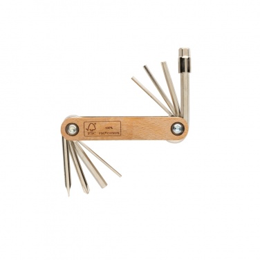 Logotrade Firmengeschenke das Foto: Sechskantwerkzeug aus Holz