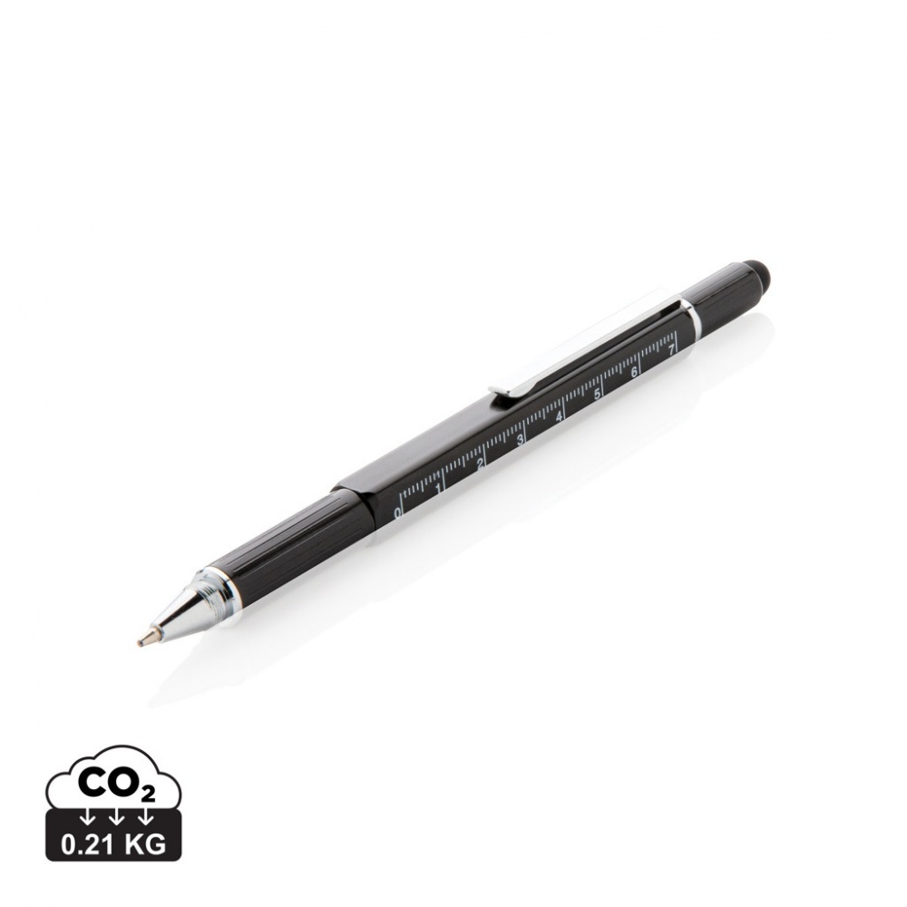 Logotrade Firmengeschenke das Foto: 5-in-1 Aluminium Tool-Stift