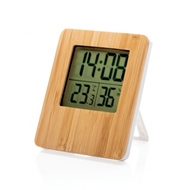 Logotrade Werbegeschenke das Foto: Bambus Wetterstation