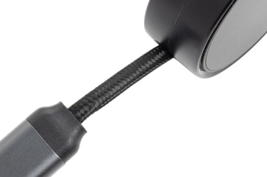 Logotrade Firmengeschenke das Foto: Terra aufrollbares 6-in-1-Kabel aus RCS recyceltem Aluminium