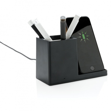 Logotrade Werbeartikel das Foto: Ontario 10W Wireless Charger aus Bambus und RCS Kunststoff