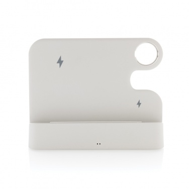 Logotrade Geschäftsgeschenke das Foto: Joltz dual 15W-Ladegerät aus RCS rec. ABS mit iWatch-Slot