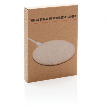 Logotrade werbemittel das Foto: 5W Weizenstroh Wireless Charger