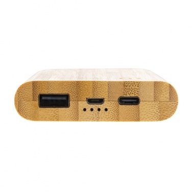 Logotrade Werbegeschenke das Foto: 5.000mAh Bambus-Powerbank