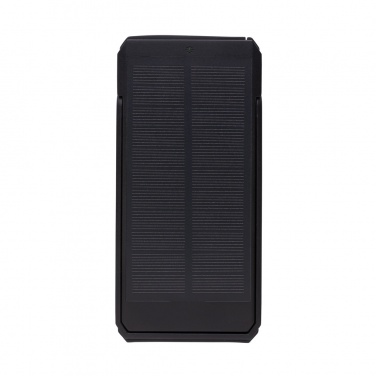 Logotrade Werbegeschenke das Foto: Skywave 10000mAh Solarpowerbank aus RCS recycelt. Kunststoff