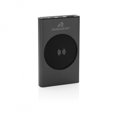 Logotrade Werbegeschenke das Foto: Terra 5000mAh Powerbank  aus RCS Aluminium, 5W Wireless