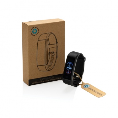 Logotrade Firmengeschenke das Foto: Sense Fit Tracker aus RCS recyceltem TPU mit Pulsmesser
