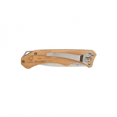 Logotrade werbemittel das Foto: Outdoormesser aus Holz