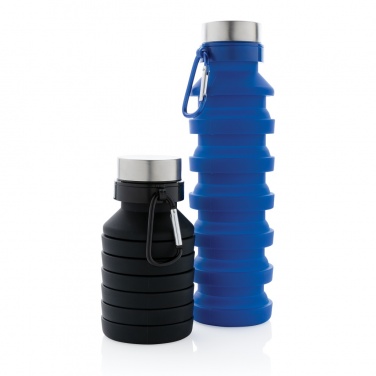 Logotrade Logogeschenke das Foto: Auslaufgeschützte faltbare Silikonflasche