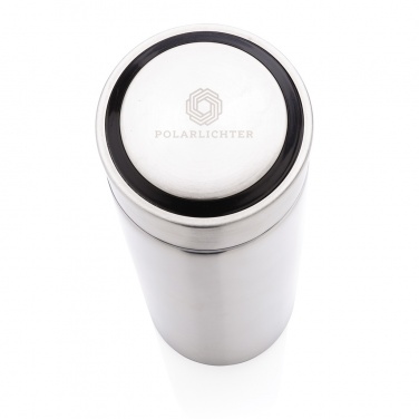 Logotrade Werbegeschenke das Foto: Vakuum Stainless Steel Flasche mit gebürstetem Metalldeckel