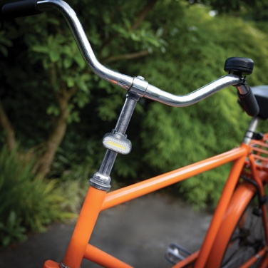Logotrade Werbegeschenke das Foto: Lumino USB Fahrradlicht-Set aus RCS recyceltem Kunststoff