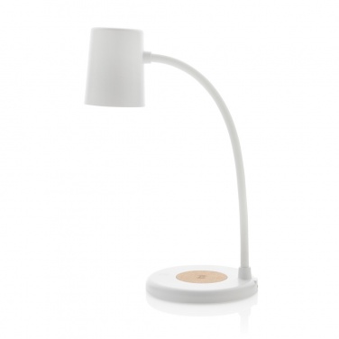 Logotrade Werbeartikel das Foto: Zenara 15W Schreibtischlampe aus RCS rec. Plastik & Kork