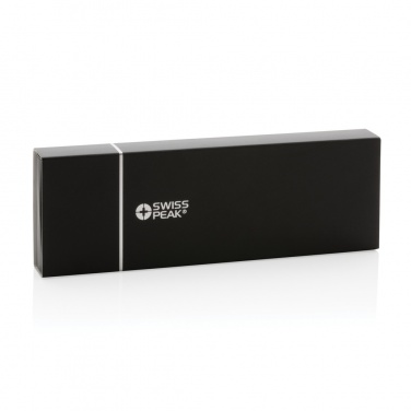 Logotrade Firmengeschenke das Foto: Swiss Peak Deluxe Stifteset in PU-Etui