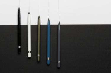 Logotrade Werbegeschenke das Foto: Tintenloser Stift aus Aluminium mit Radiergummi