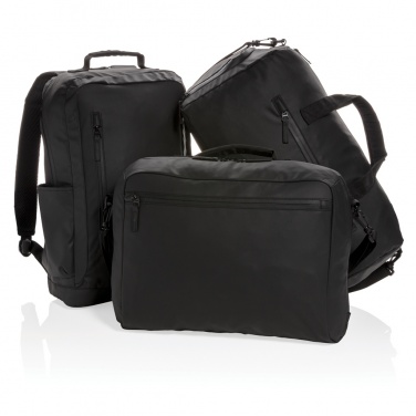 Logotrade Firmengeschenke das Foto: Fashion schwarze 15,6" Laptoptasche, PVC-frei