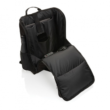 Logotrade Geschäftsgeschenke das Foto: Pedro AWARE™ RPET Deluxe Rucksack mit 5W Solar Panel