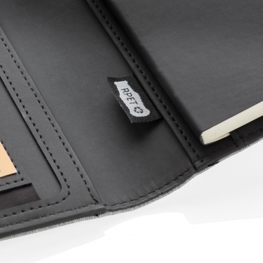 Logotrade werbemittel das Foto: Air 5W Wireless Charging Notizbuch A5 mit 5000 mAh Powerbank