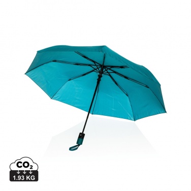 Logotrade Werbeartikel das Foto: 21" Impact AWARE™ 190T Mini-Regenschirm mit Auto-Open