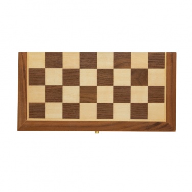 Logotrade Werbegeschenke das Foto: Faltbares Schachspiel aus Holz
