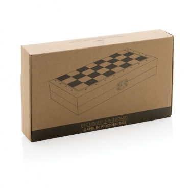 Logotrade Geschäftsgeschenke das Foto: Deluxe 3-in-1-Brettspiel in Box