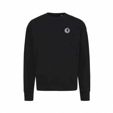 Logotrade Firmengeschenke das Foto: Iqoniq Kruger Relax-Rundhals-Sweater aus recycelt. Baumwolle