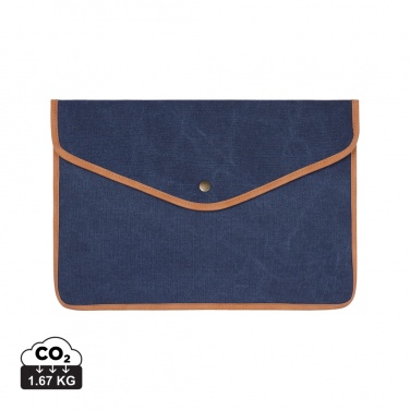 Logotrade Werbegeschenke das Foto: VINGA Bosler 14" Laptop-Tasche aus GRS recyceltem Canvas