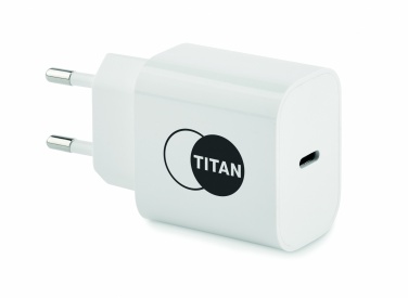 Logotrade Firmengeschenke das Foto: 2-Port USB-Ladegerät