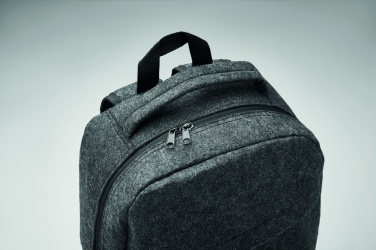Logotrade Geschäftsgeschenke das Foto: 13" Laptop Rucksack RPET-Filz