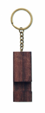 Logotrade Werbegeschenke das Foto: Schlüsselring mit Halter Hyvinkää
