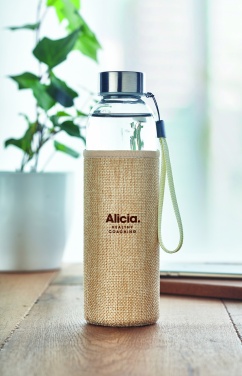 Logotrade Firmengeschenke das Foto: Trinkflasche Glas 500ml