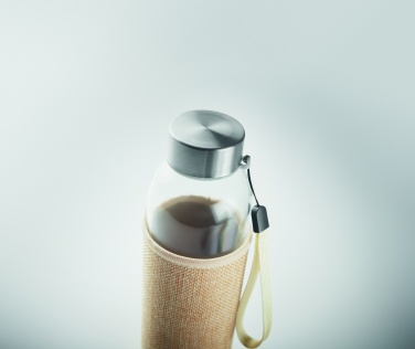 Logotrade Geschäftsgeschenke das Foto: Trinkflasche Glas 500ml
