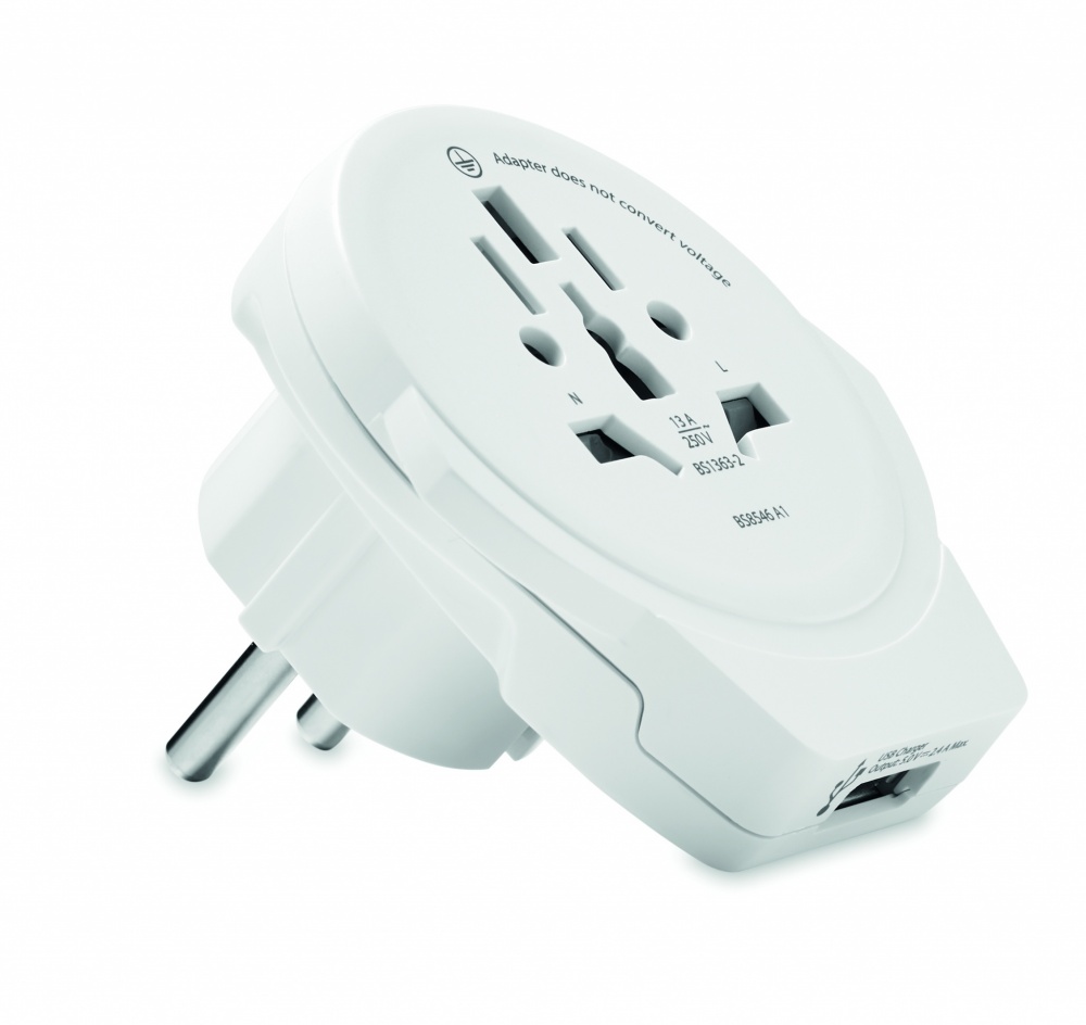 Logotrade werbemittel das Foto: Skross World to Europe USB 12W