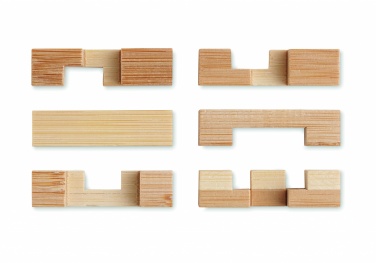 Logotrade Werbeartikel das Foto: Holzpuzzle/Gehirnjogging Bambus