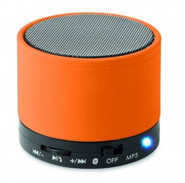 Logotrade werbemittel das Foto: Wireless Lautsprecher, rund