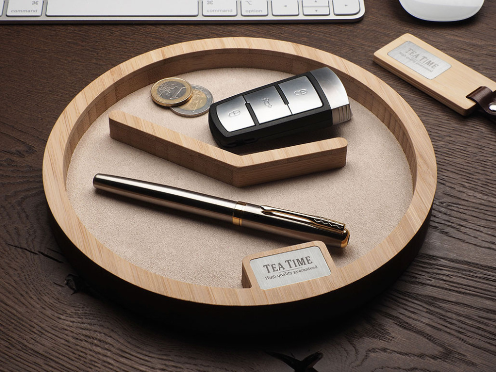 Logotrade werbemittel das Foto: Schreibtisch-Organizer aus Holz 1817292