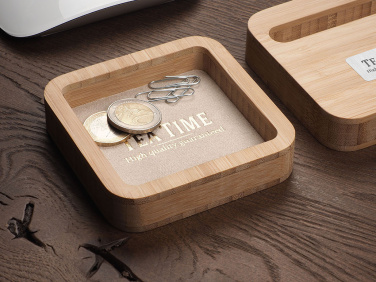 Logotrade Logogeschenke das Foto: Schreibtisch-Organizer aus Holz 1849292