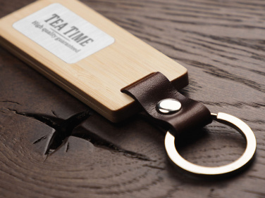 Logotrade Geschäftsgeschenke das Foto: Schlüsselanhänger aus Holz 1853292