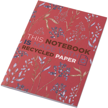 Logotrade Werbegeschenke das Foto: Novella Austen A5 Softcover Notizbuch aus Recyclingmaterial – 50 Blatt