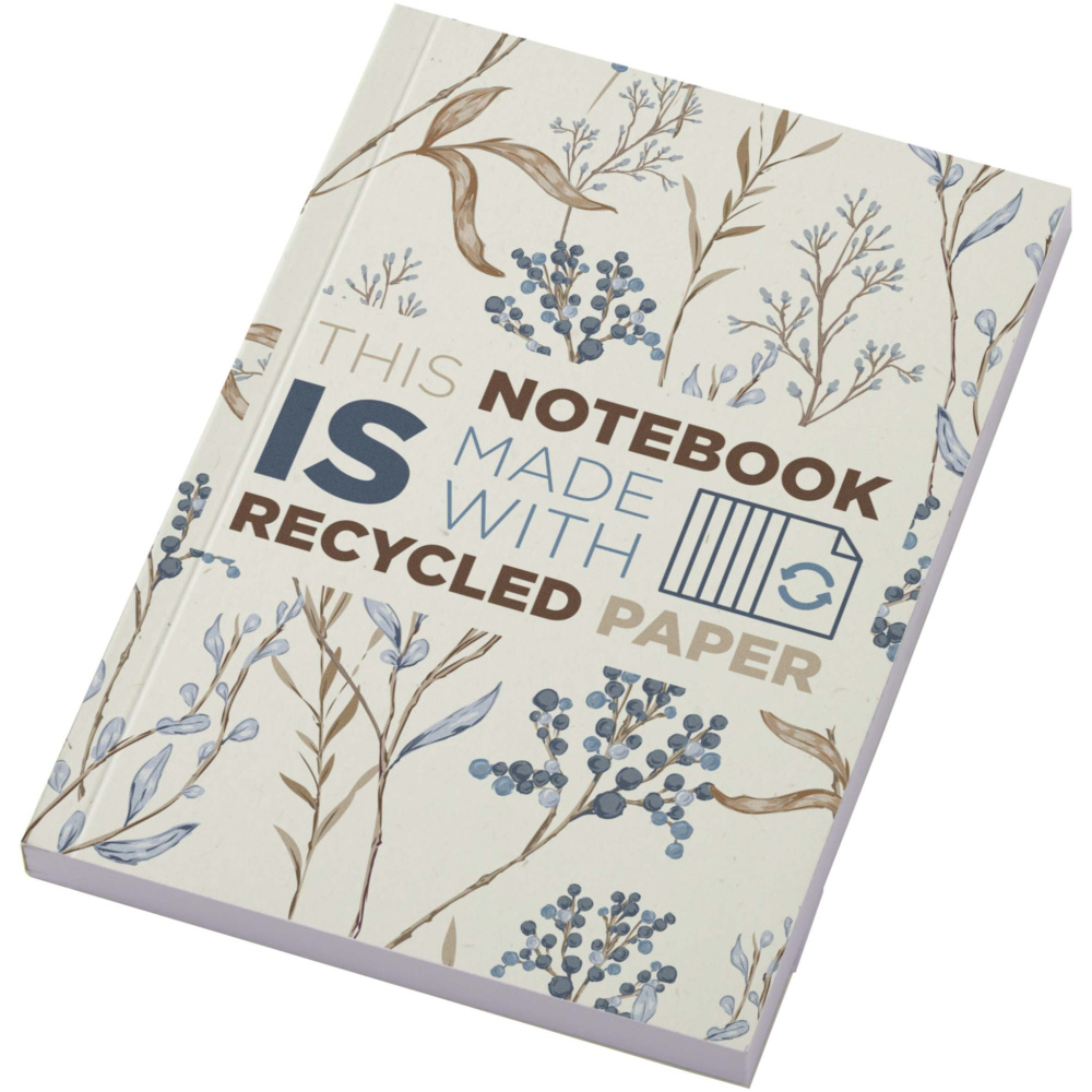 Logotrade Logogeschenke das Foto: Novella Austen A6 Softcover Notizbuch aus Recyclingmaterial – 100 Blatt